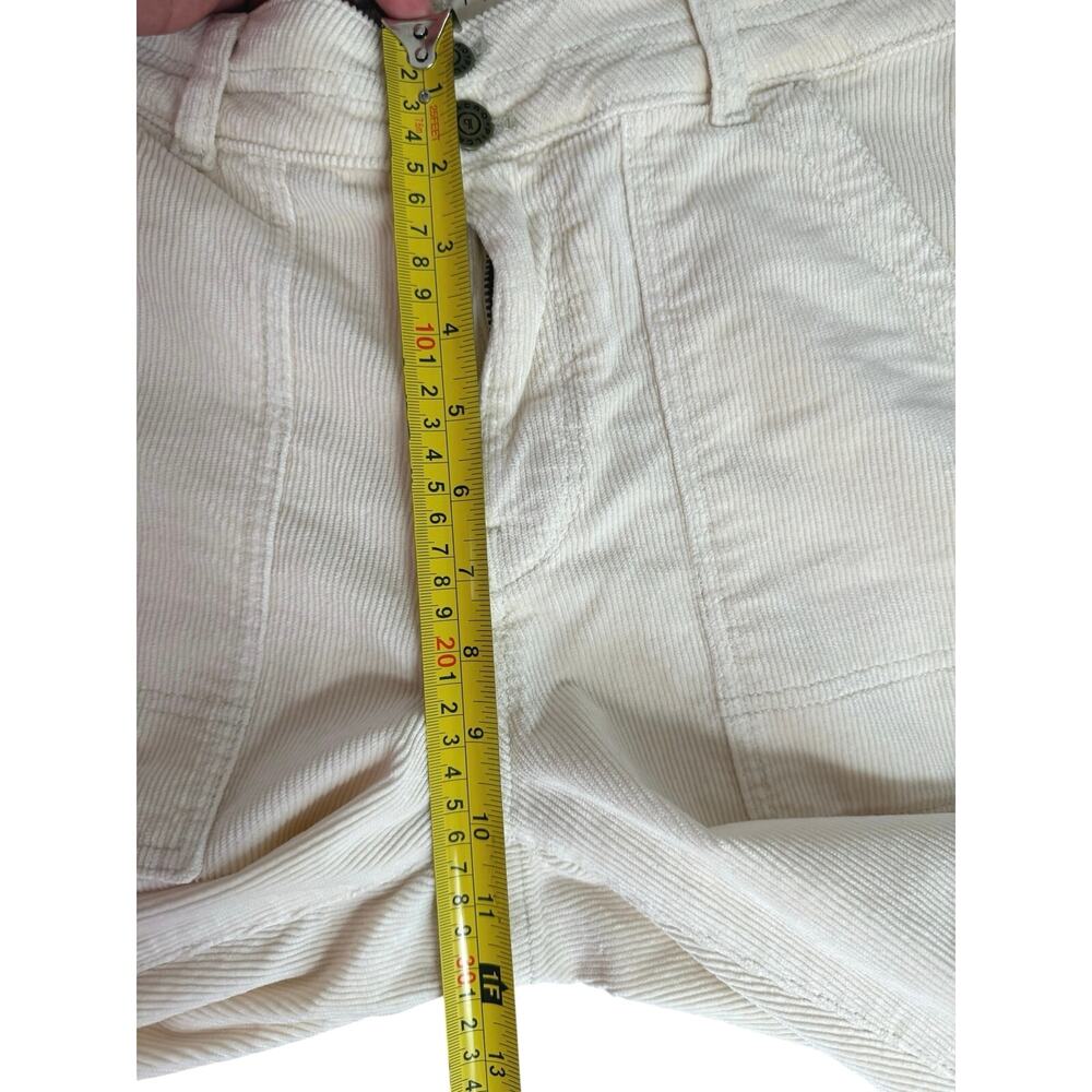 Anthropologie Pilcro The Wanderer Corduroy Utility Pants Ivory Cream Size 27 - Picture 10 of 15